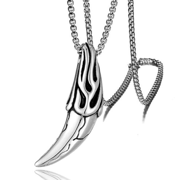 ❤️Fashion Vintage wolf tooth pendant Necklace for women/men, N90201P185 - Picture 3 of 8